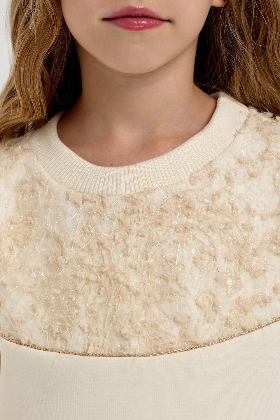 Свитшот Choupette дев. экрю с мехом