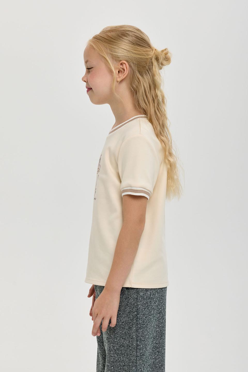 Футболка Choupette дев. с цветком