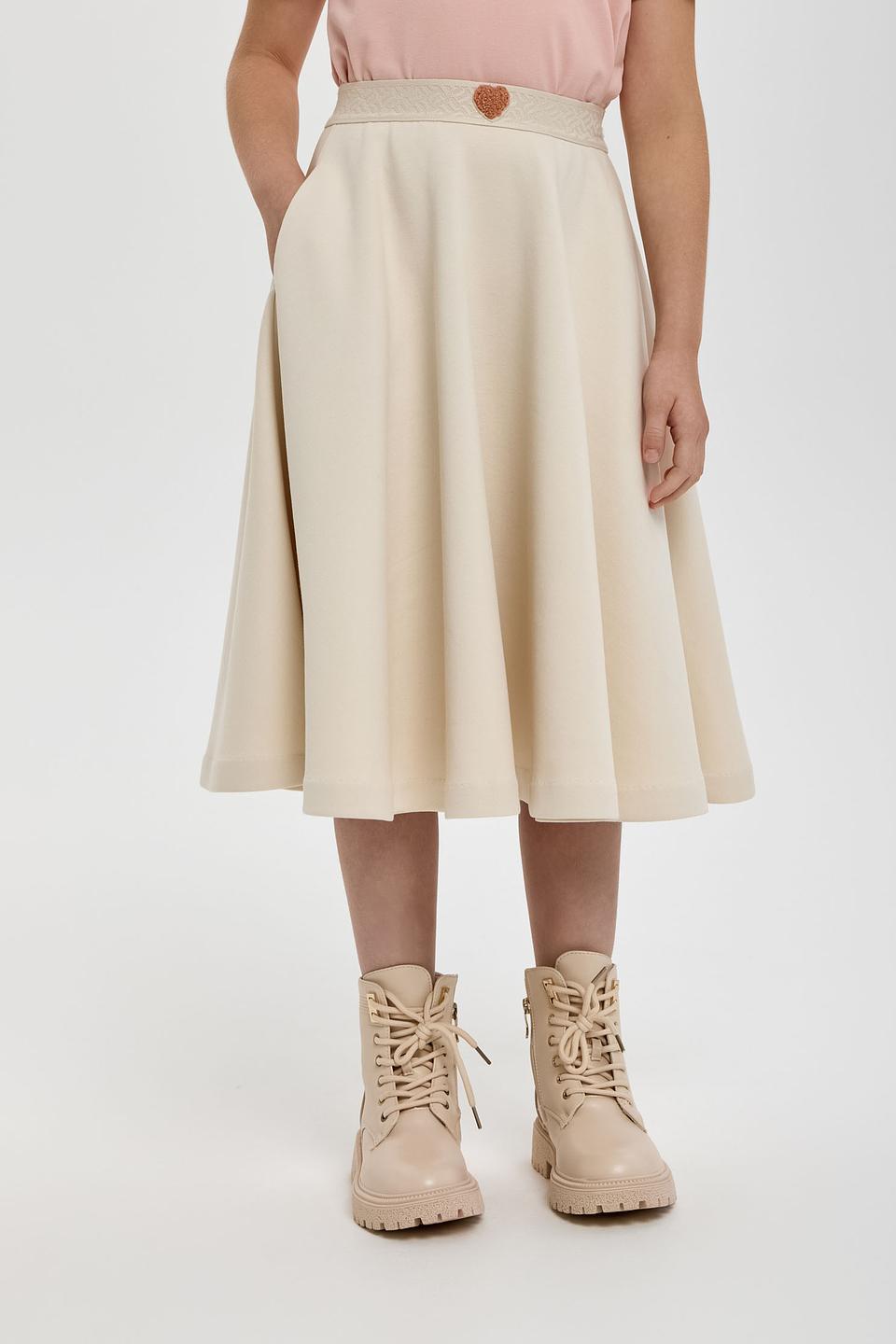 Юбка Choupette дев. клеш кремовый