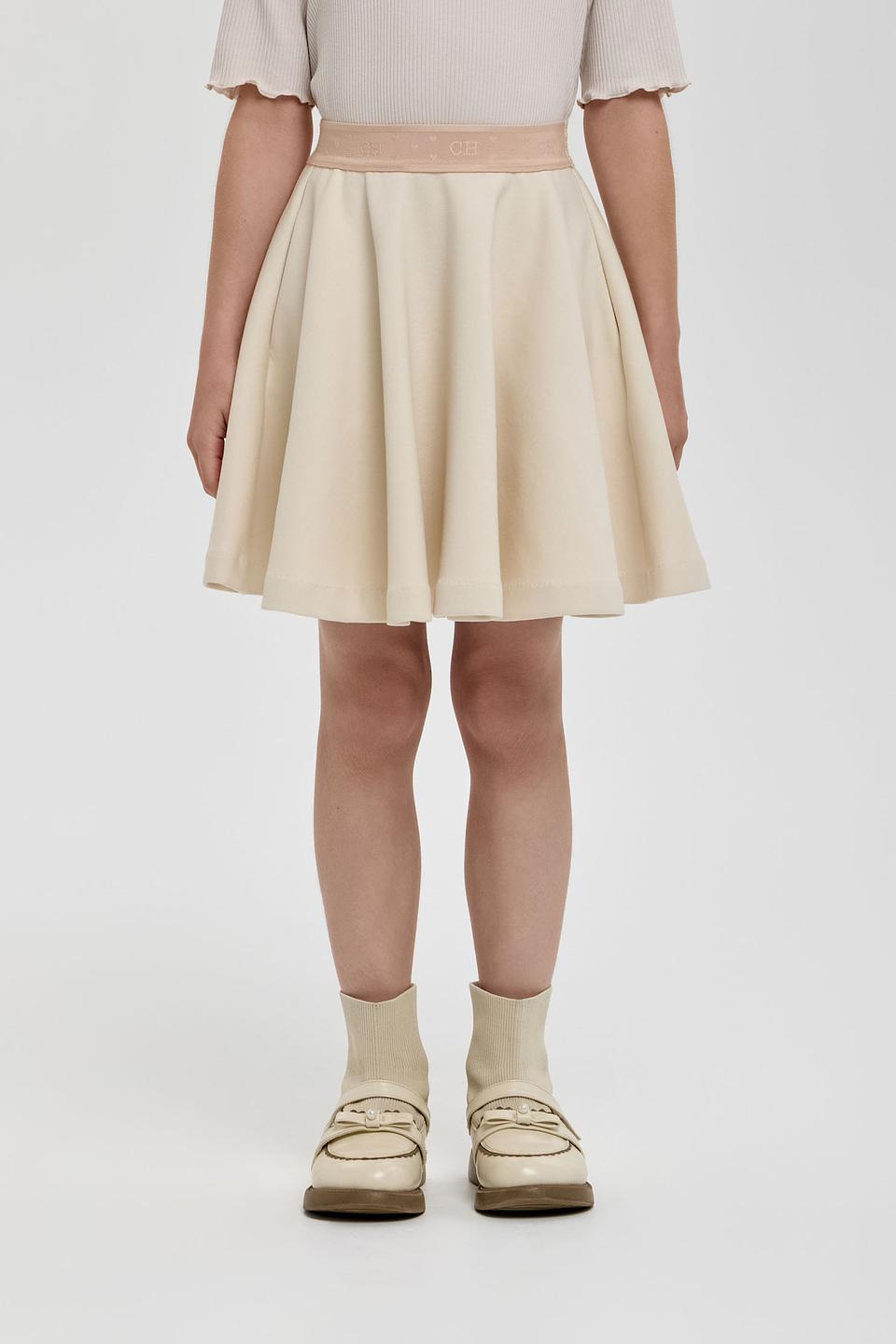 Юбка Choupette дев. расклешенная бежевая