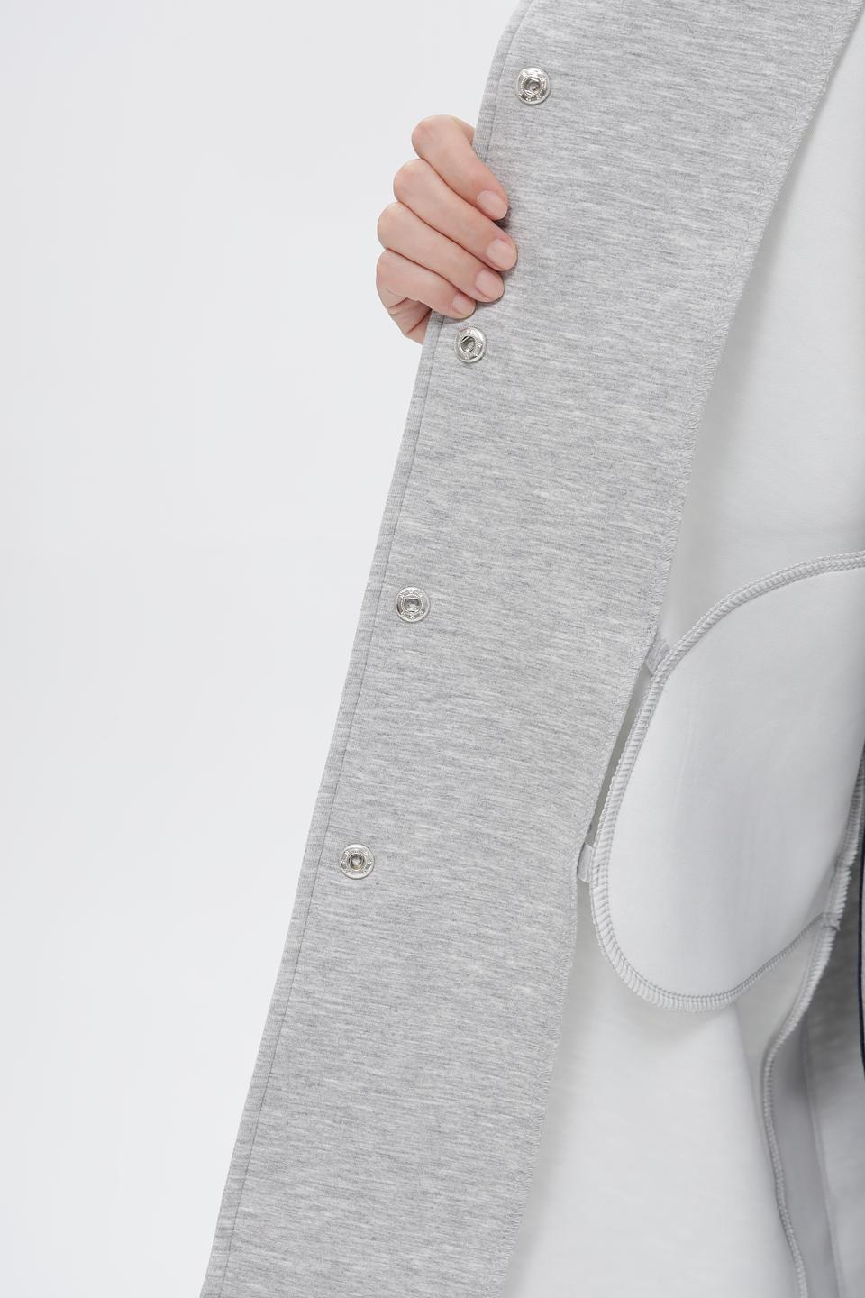 Жакет Frapp серый с полосками