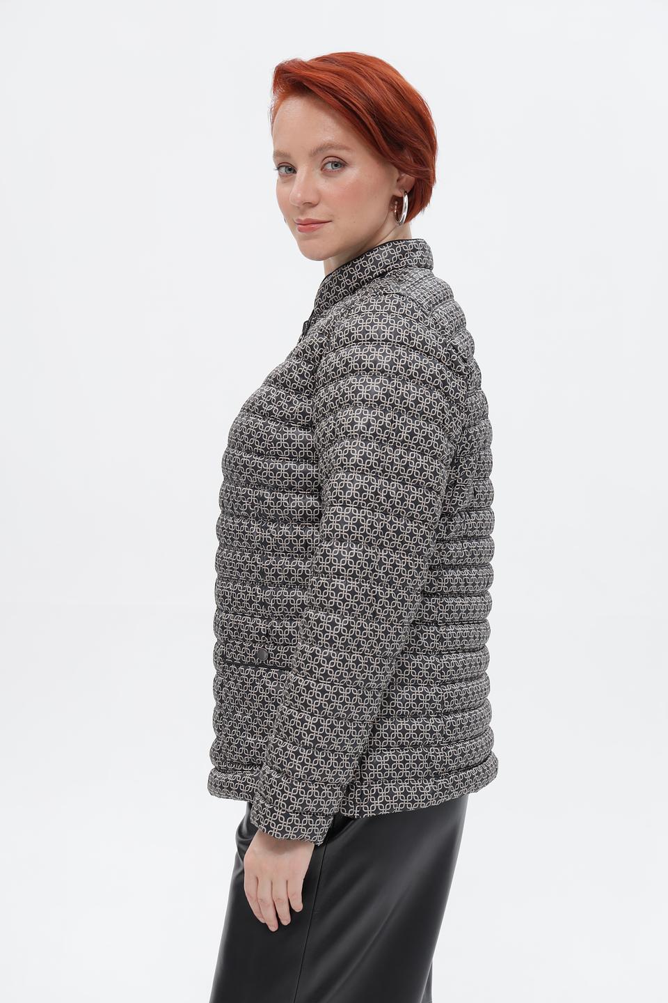 Куртка стеганая Lebek с принтом