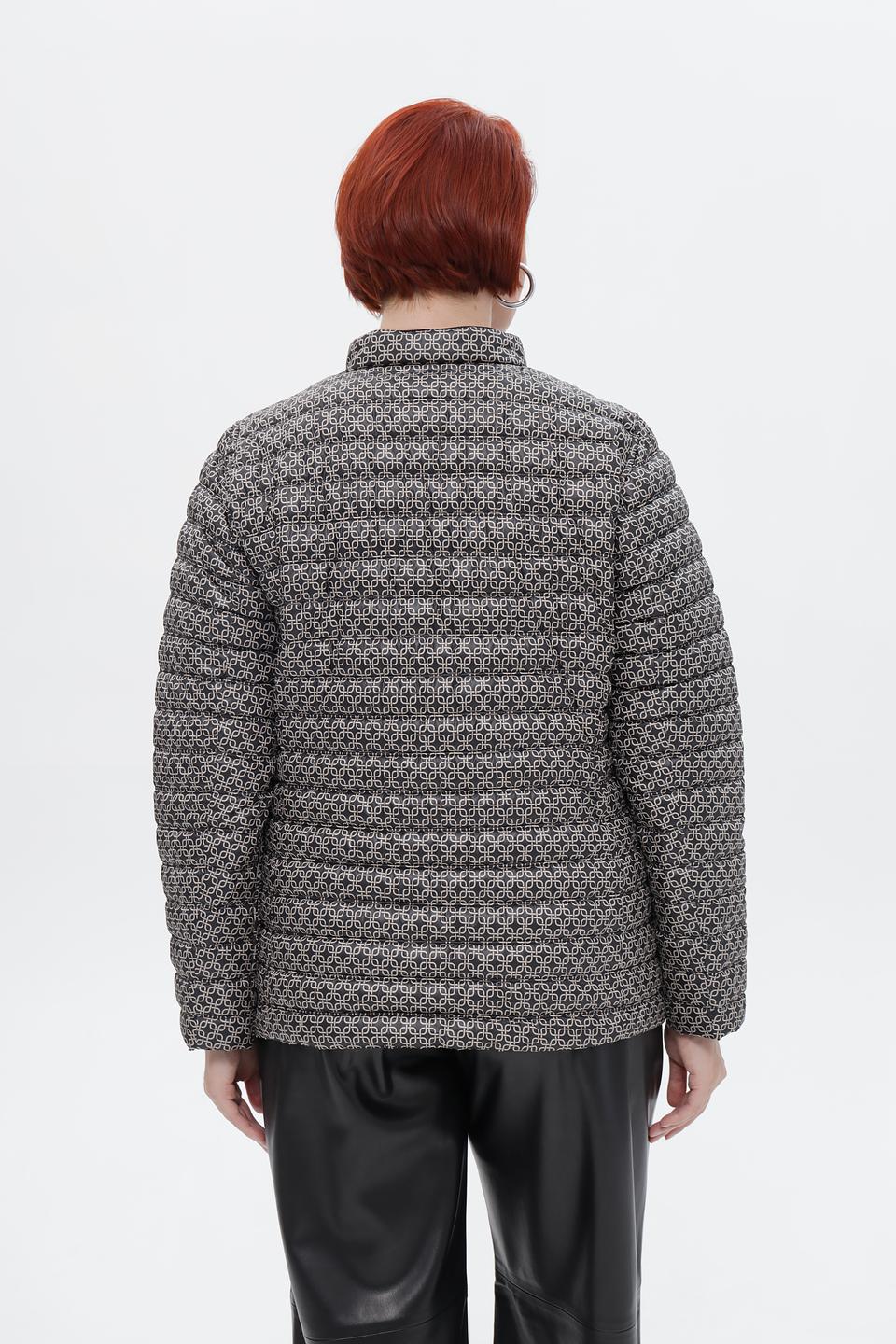 Куртка стеганая Lebek с принтом