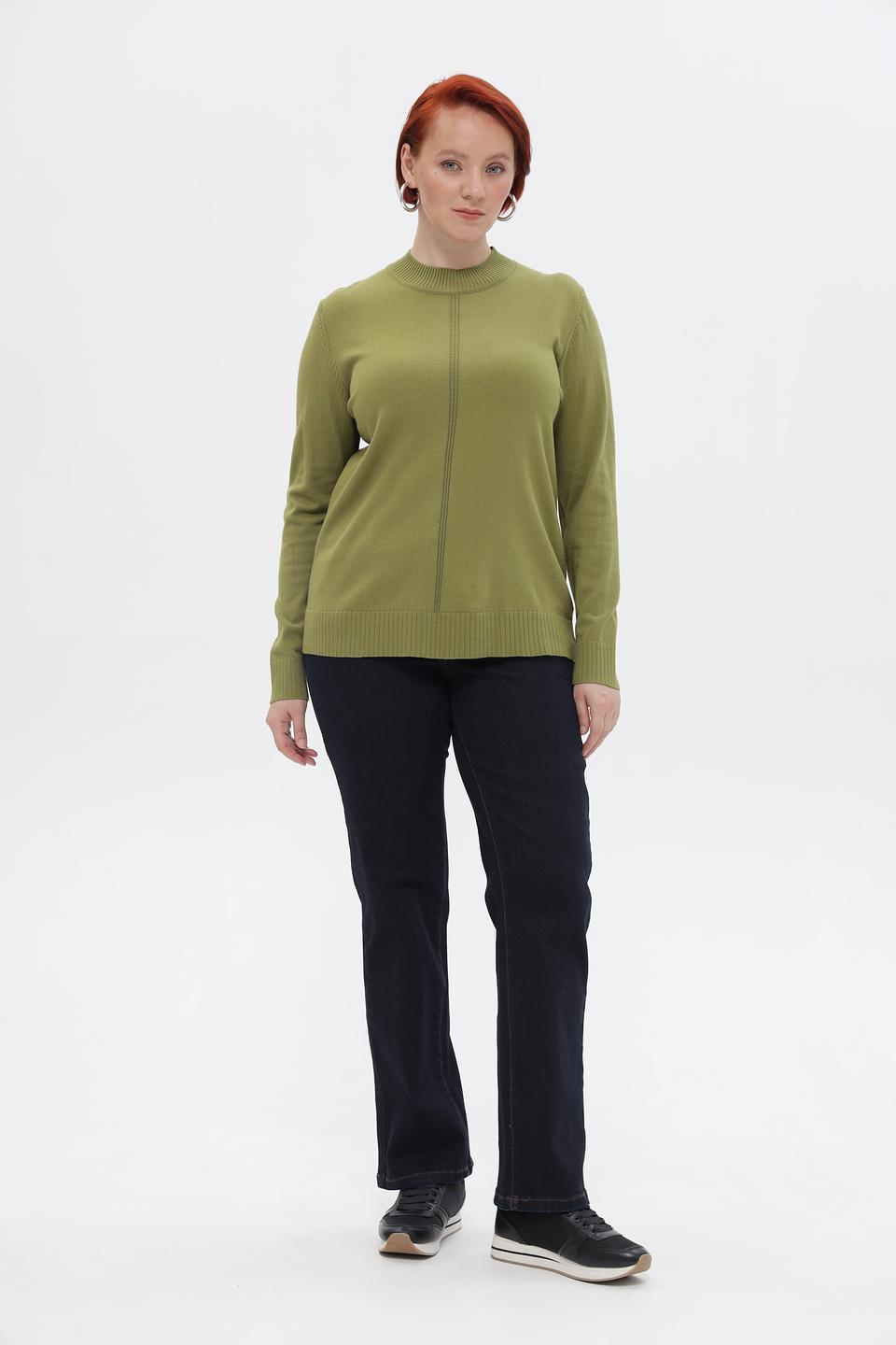 Пуловер Lebek оливковый