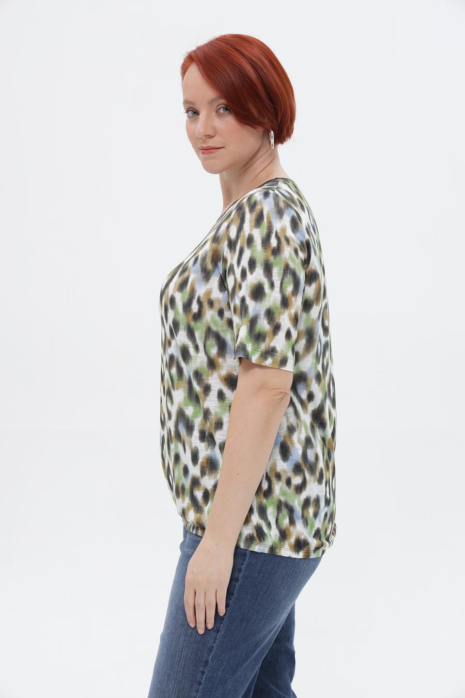 Футболка Rabe collection с леопардовым принтом