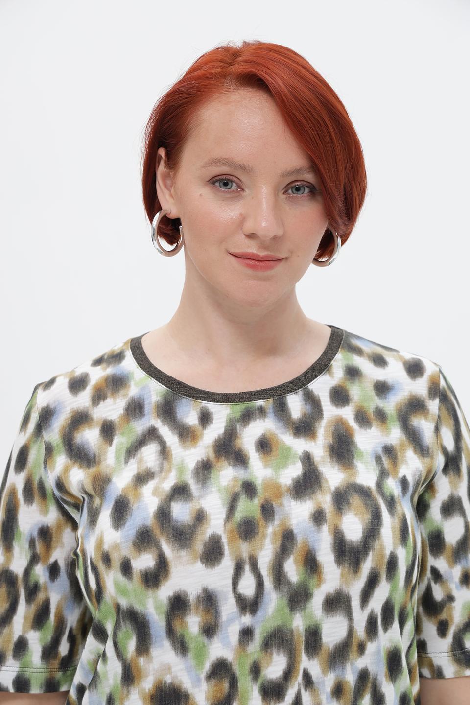 Футболка Rabe collection с леопардовым принтом