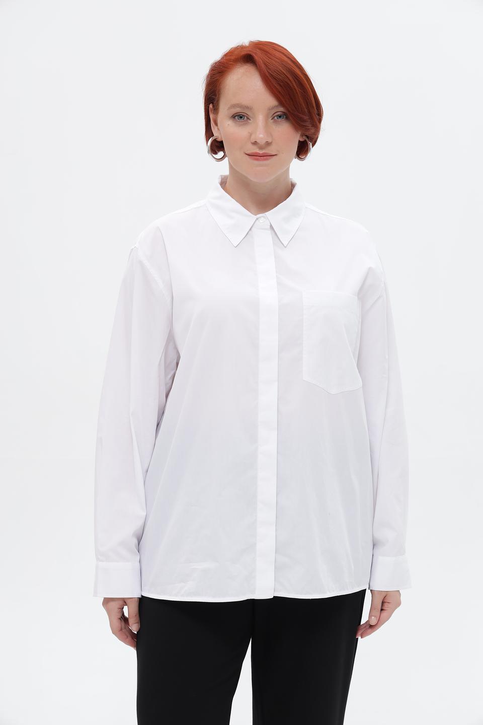 Рубашка UNQ оверсайз белая