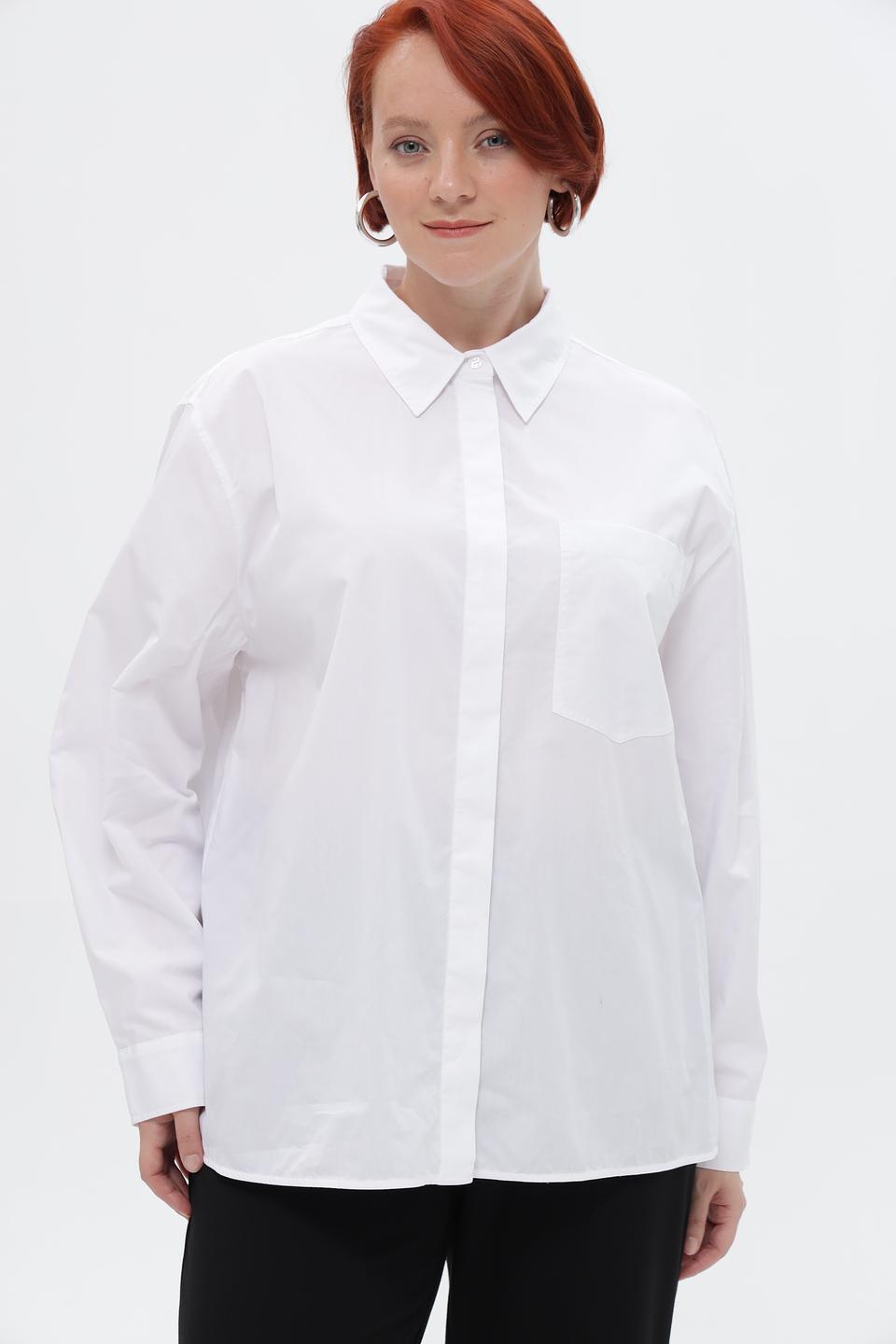Рубашка UNQ оверсайз белая