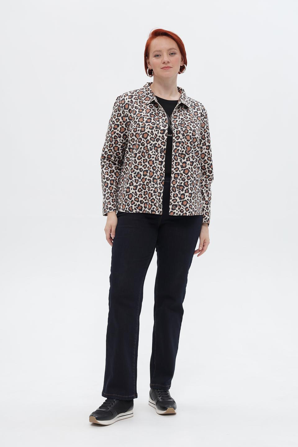 Жакет Via Appia с леопардовым принтом