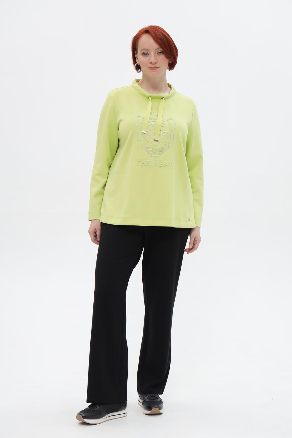 Пуловер Via Appia с тигром, мятный