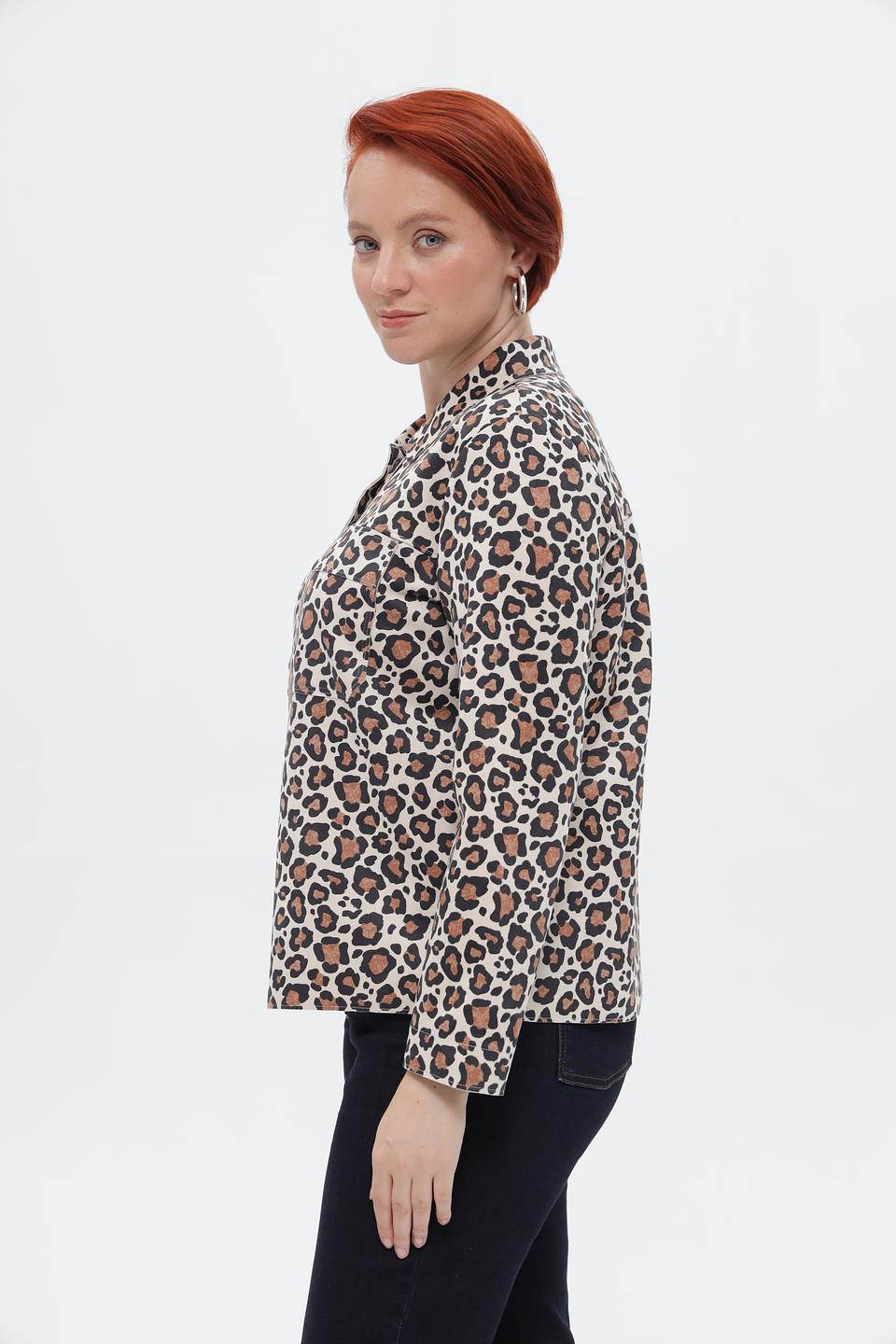 Жакет Via Appia с леопардовым принтом