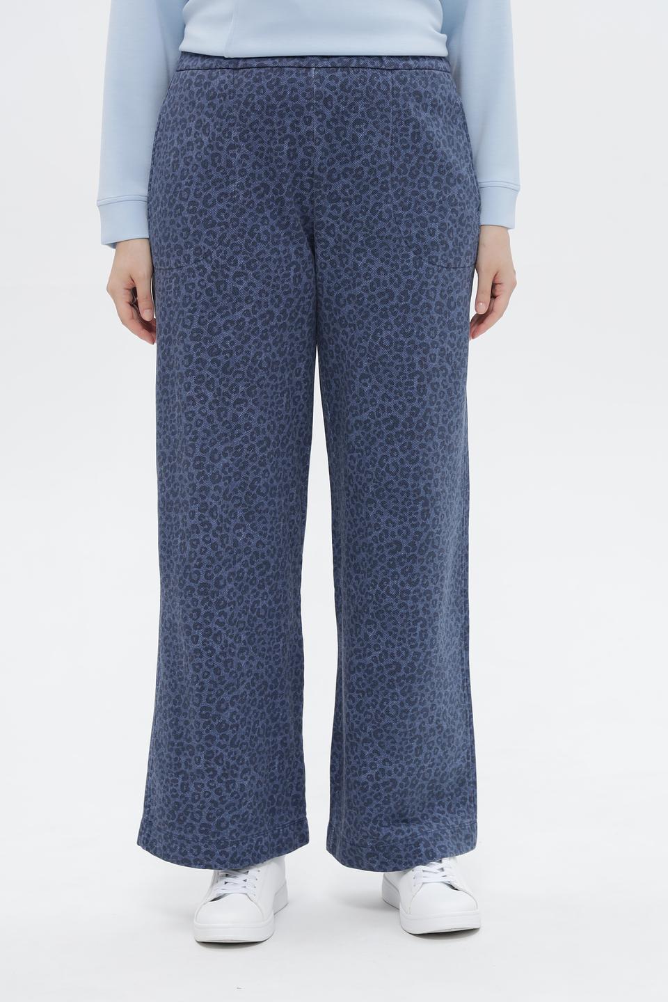Брюки Frapp с леопардовым принтом