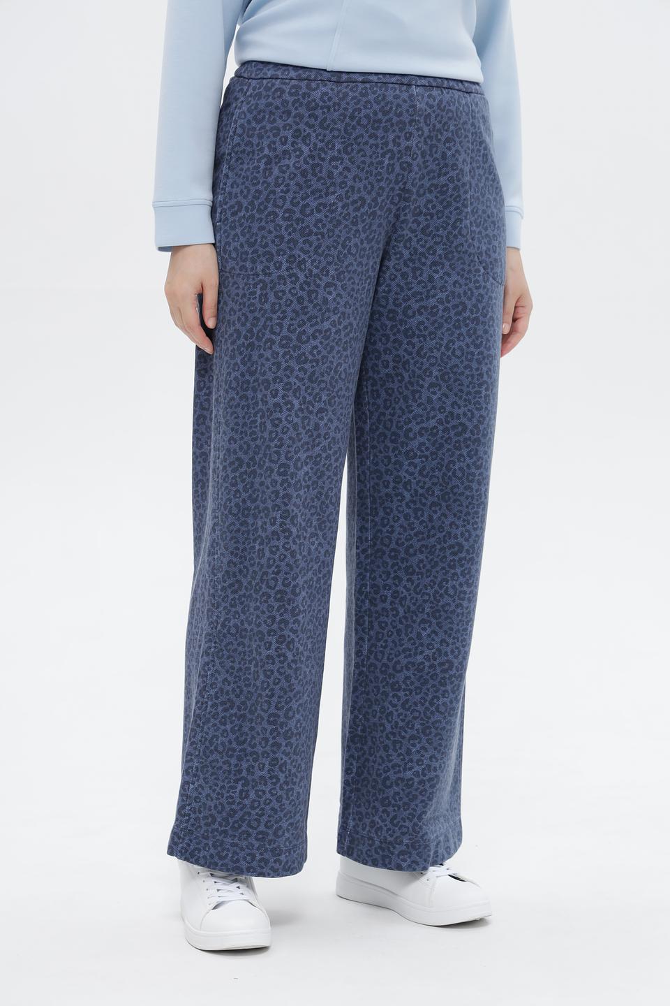 Брюки Frapp с леопардовым принтом