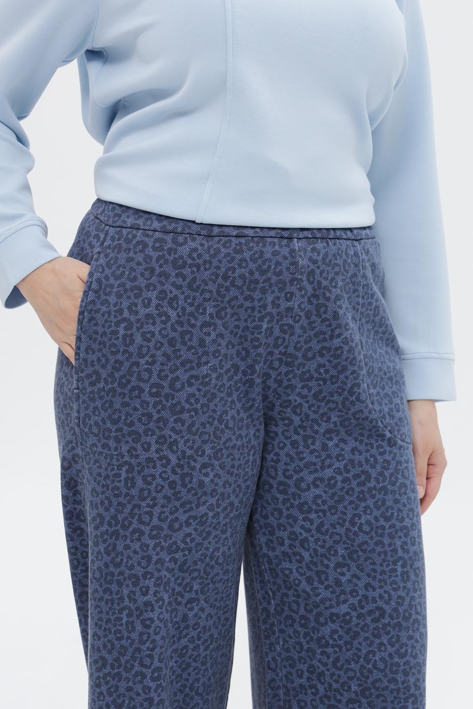 Брюки Frapp с леопардовым принтом