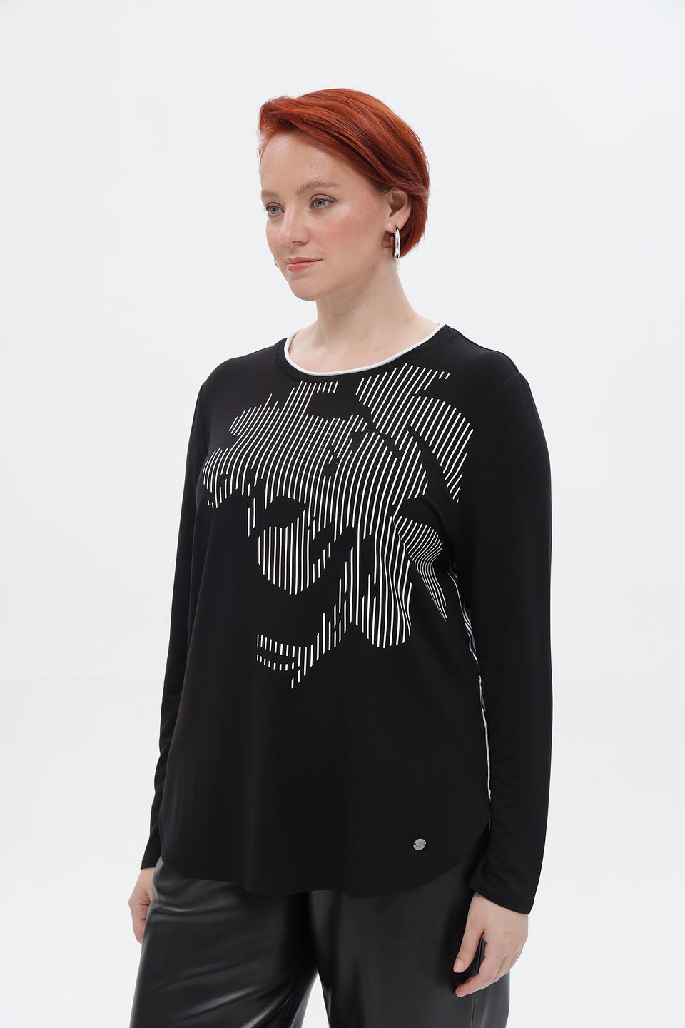 Футболка Lebek с принтом