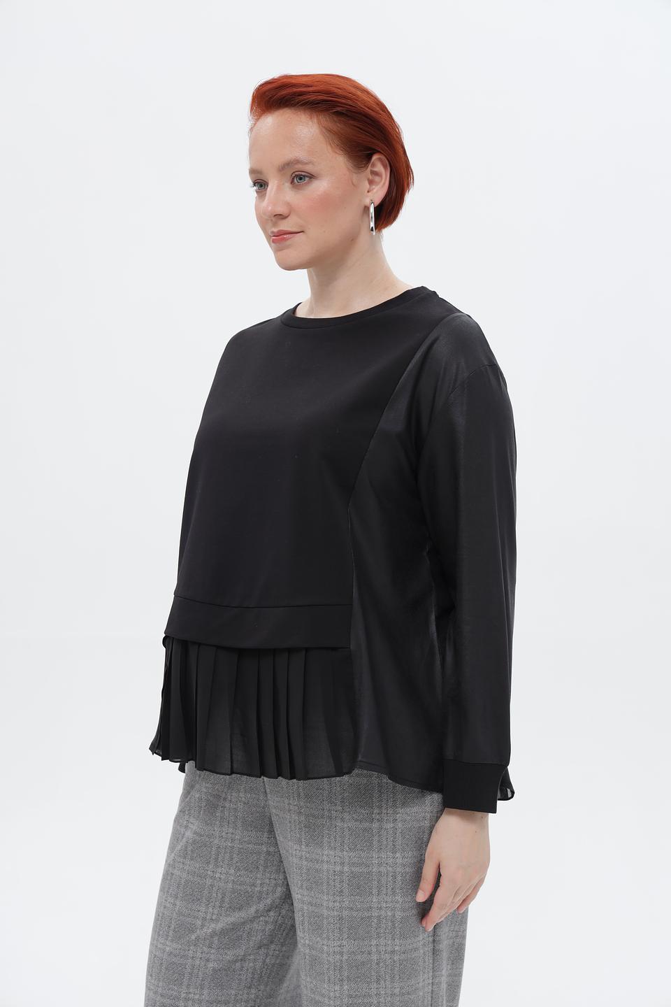 Блузка Tuzzi с оборками черная