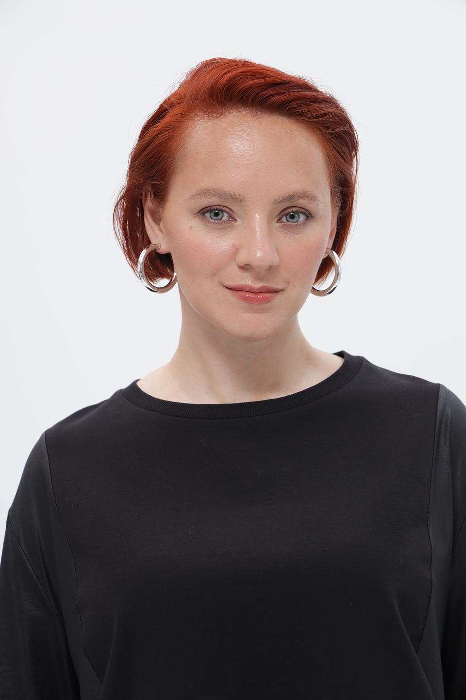 Блузка Tuzzi с оборками черная