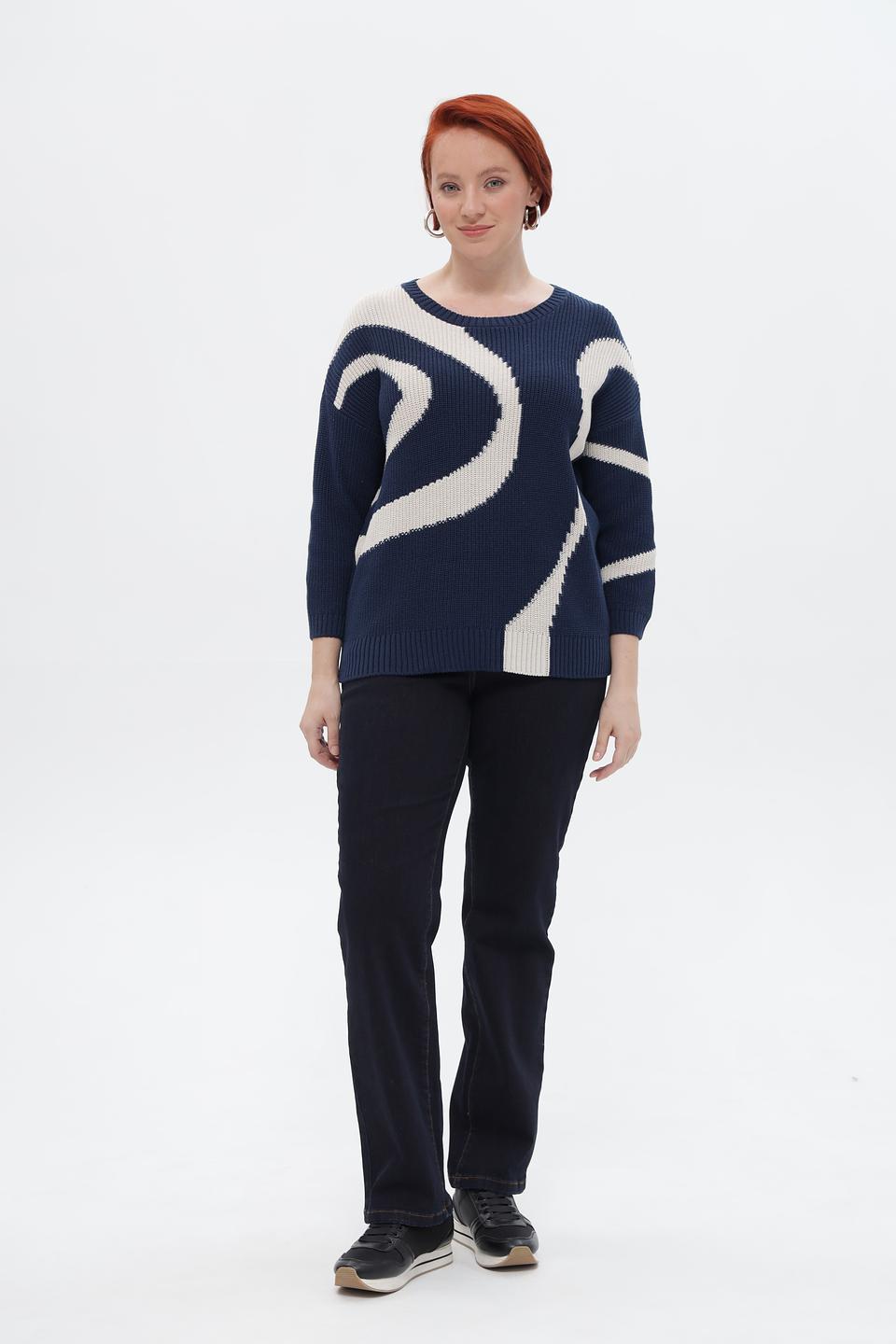 Пуловер Rabe collection с узором