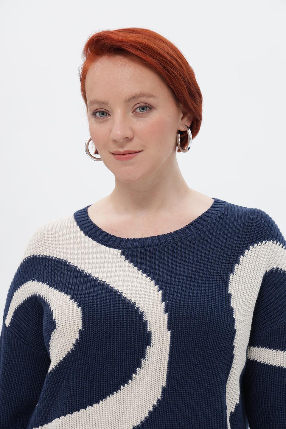 Пуловер Rabe collection с узором