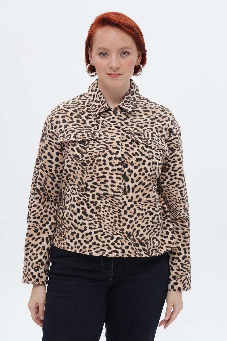 Жакет Lecomte с леопардовым принтом