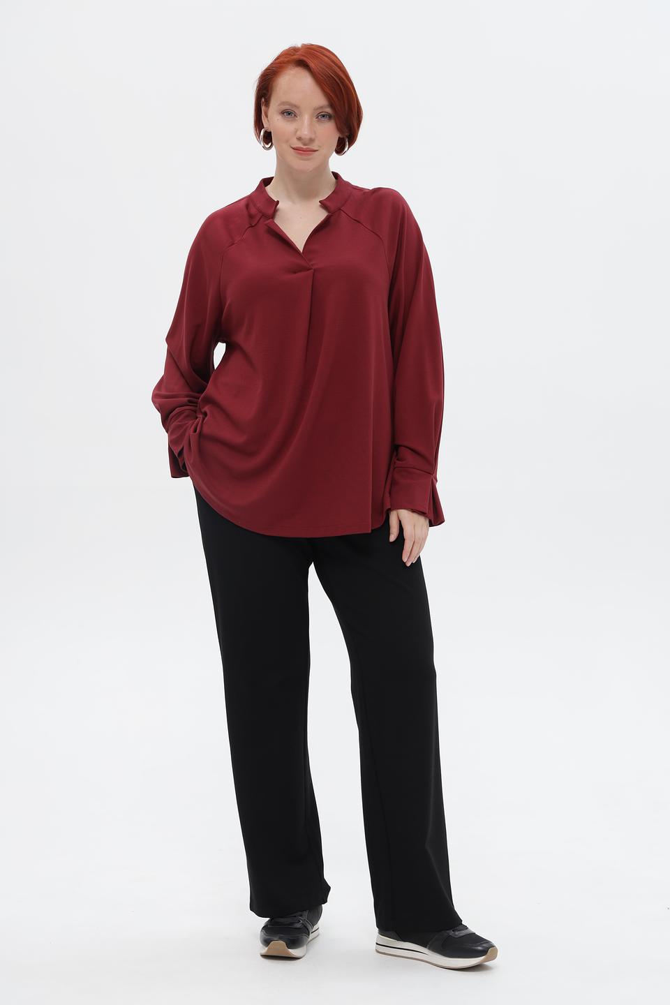 Блузка Frapp с воротником-стойкой