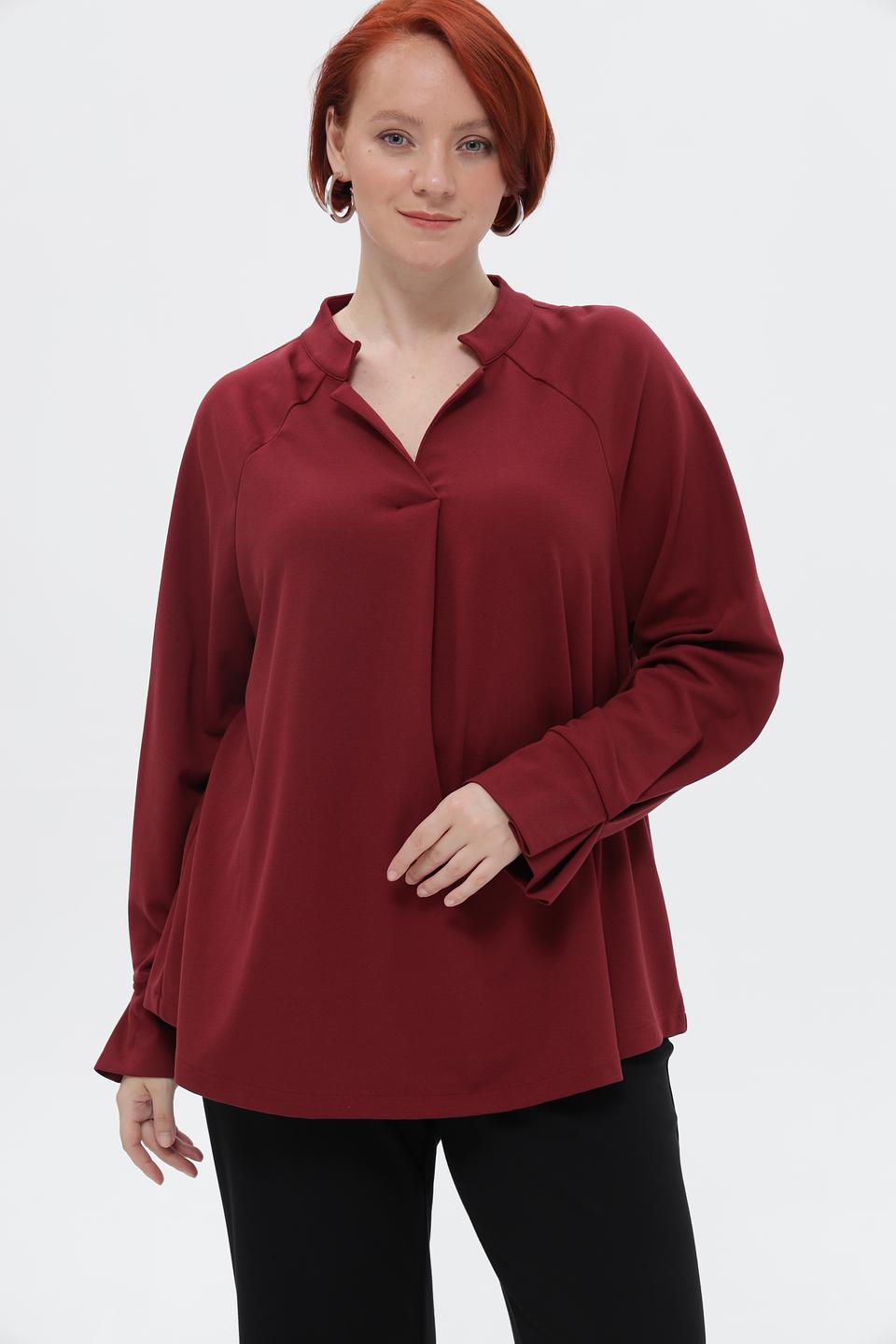 Блузка Frapp с воротником-стойкой