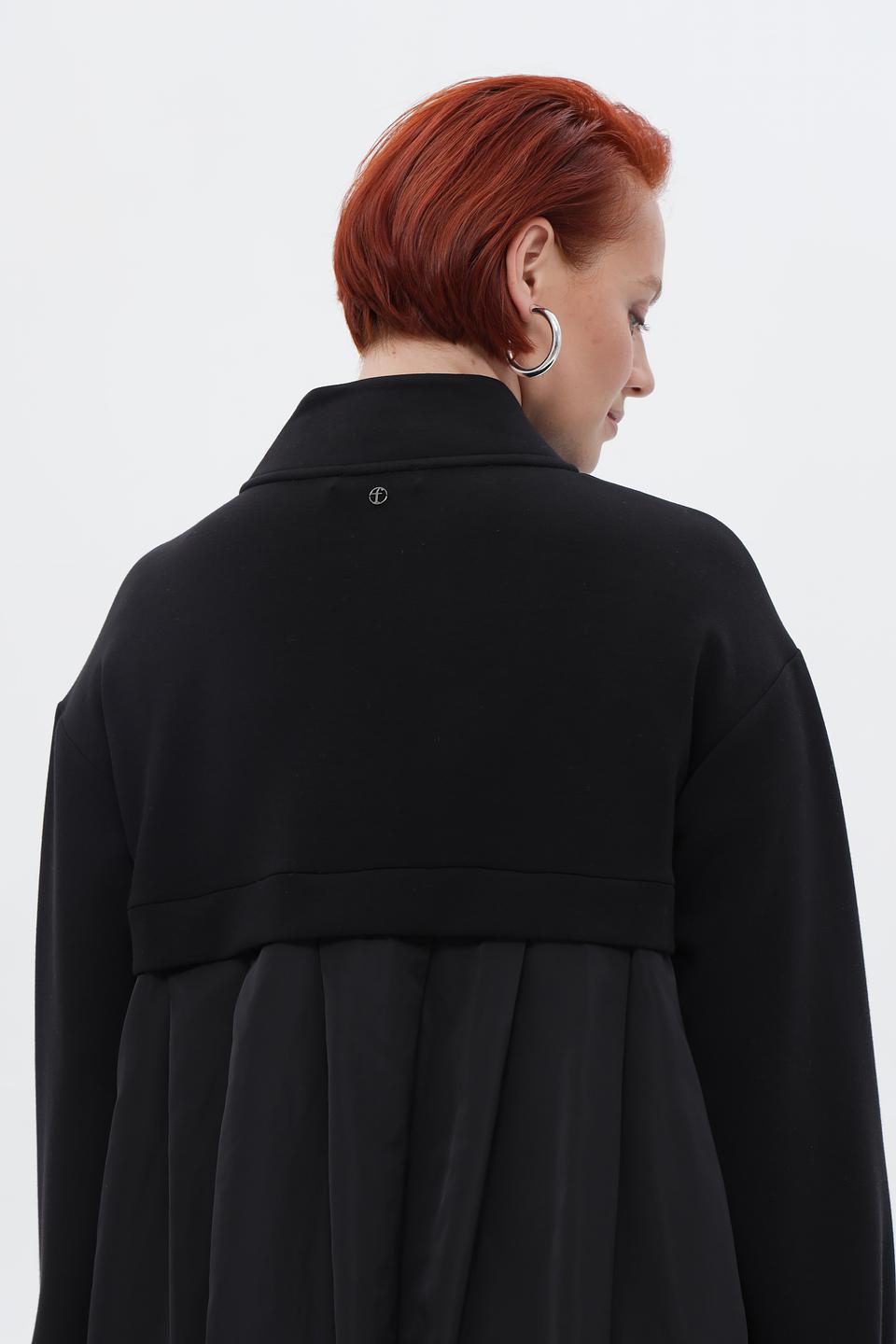 Блузка Frapp с молнией черная