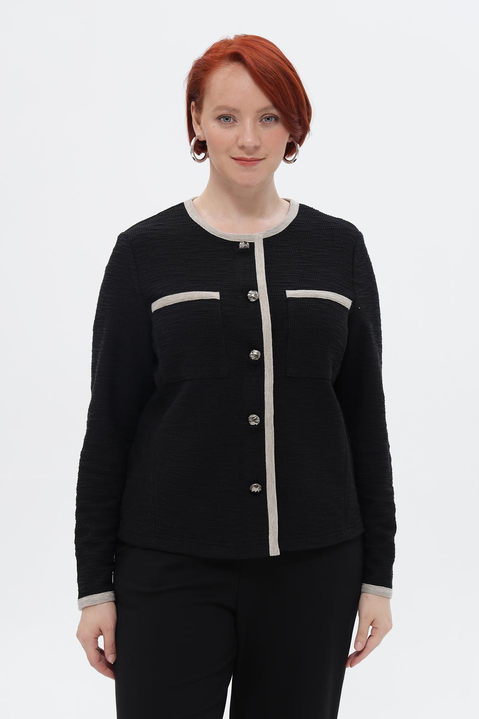 Жакет Rabe collection с контрастной отделкой