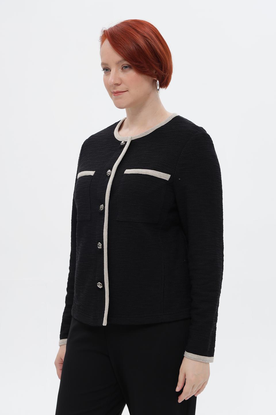 Жакет Rabe collection с контрастной отделкой