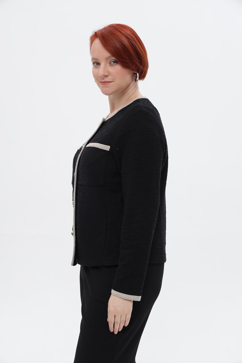 Жакет Rabe collection с контрастной отделкой