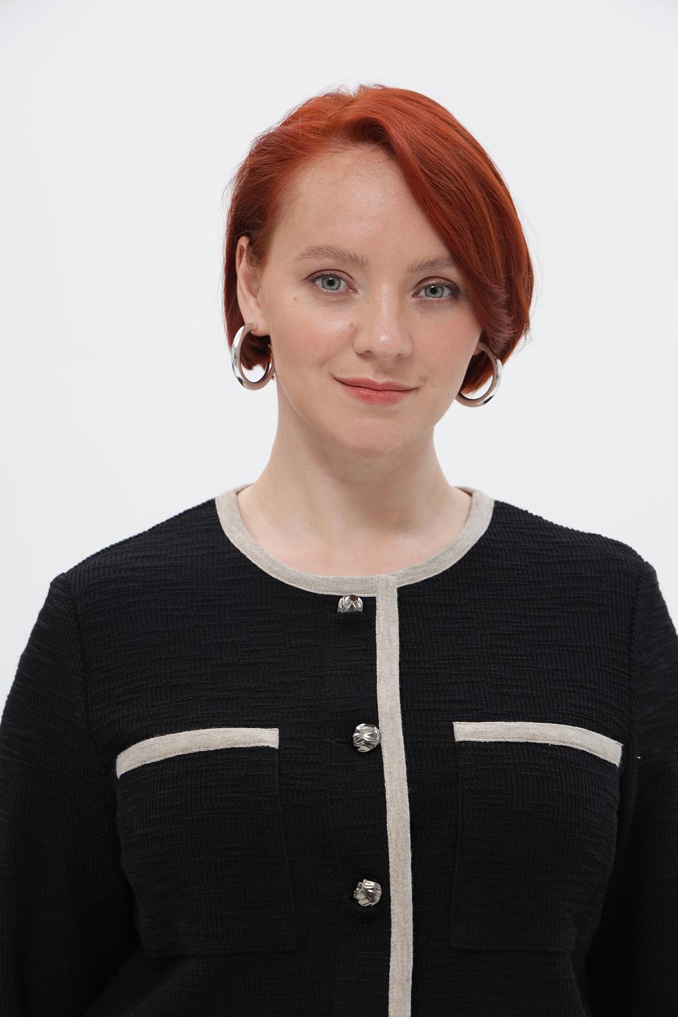 Жакет Rabe collection с контрастной отделкой