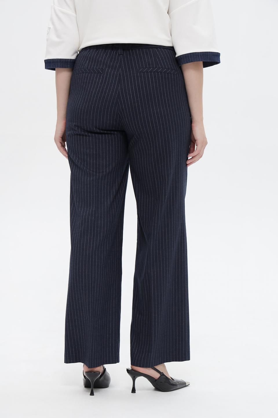 Брюки клёш в полоску Anna Montana