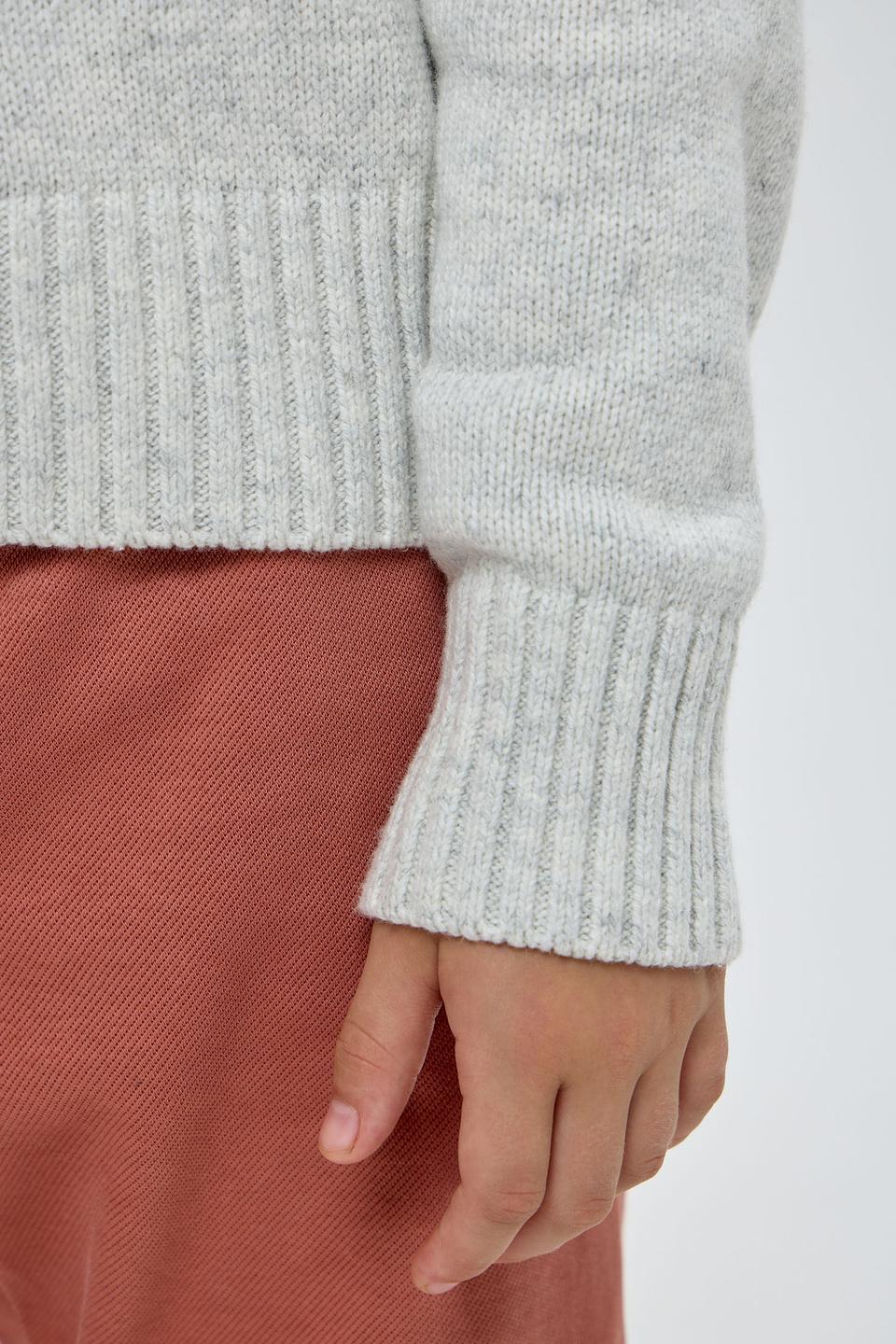 Джемпер Choupette детский, серый, с вышивкой