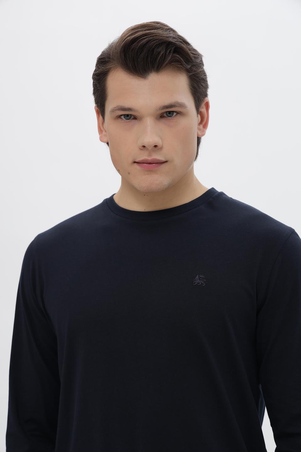 Лонгслив Lerros мужской тёмно-синий