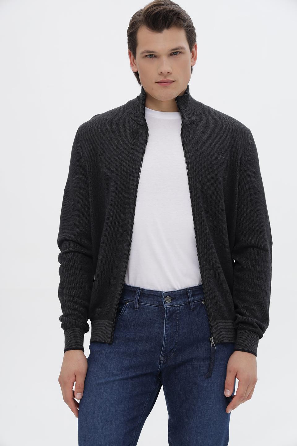 Кардиган Lerros серый на молнии