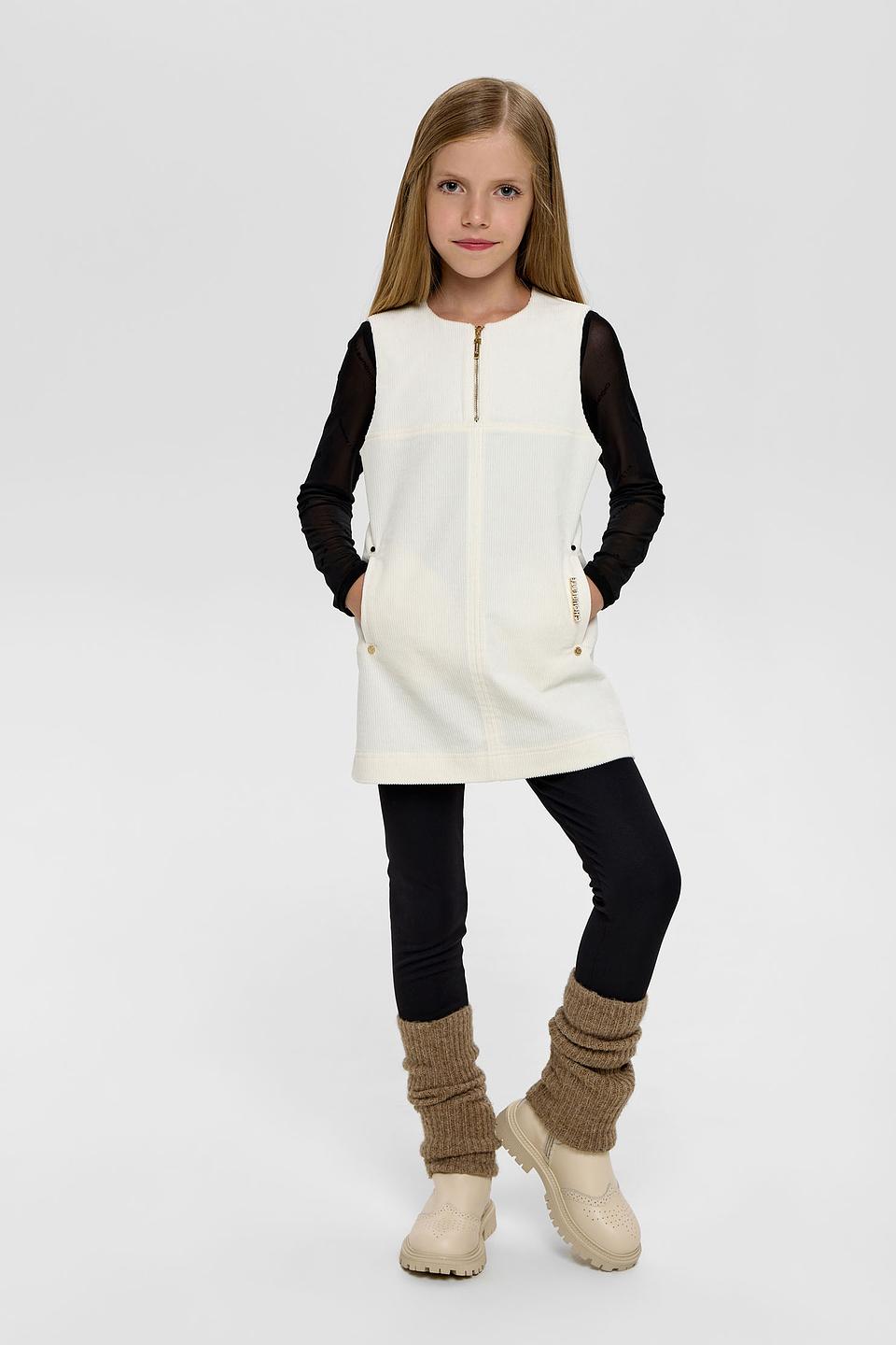 Платье Choupette дев. с вышивкой экрю