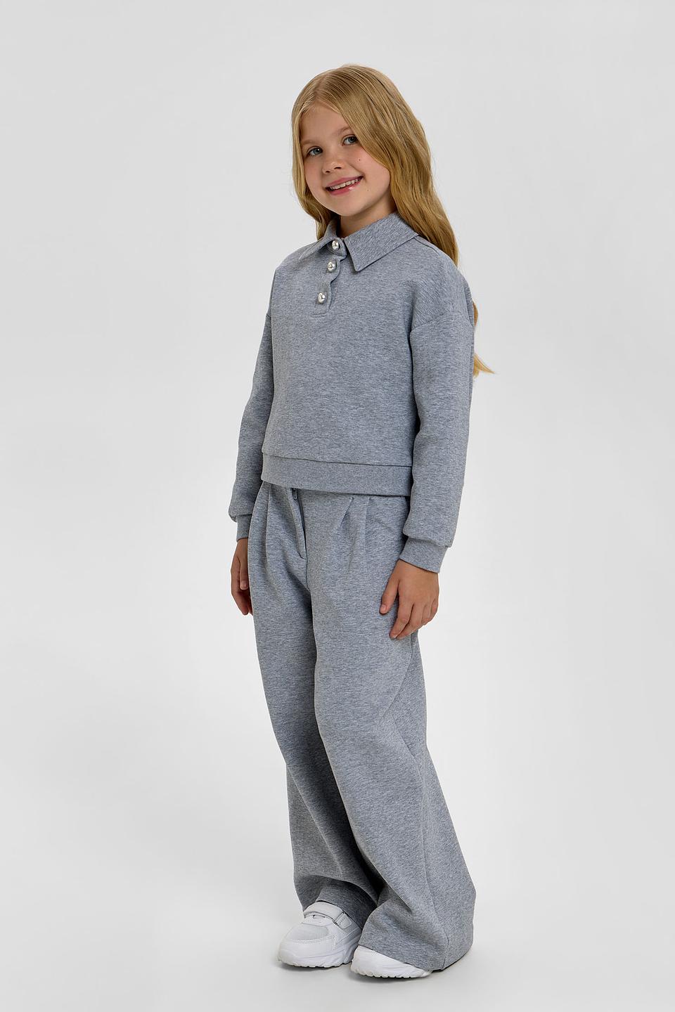 Брюки Choupette дев. серые клёш