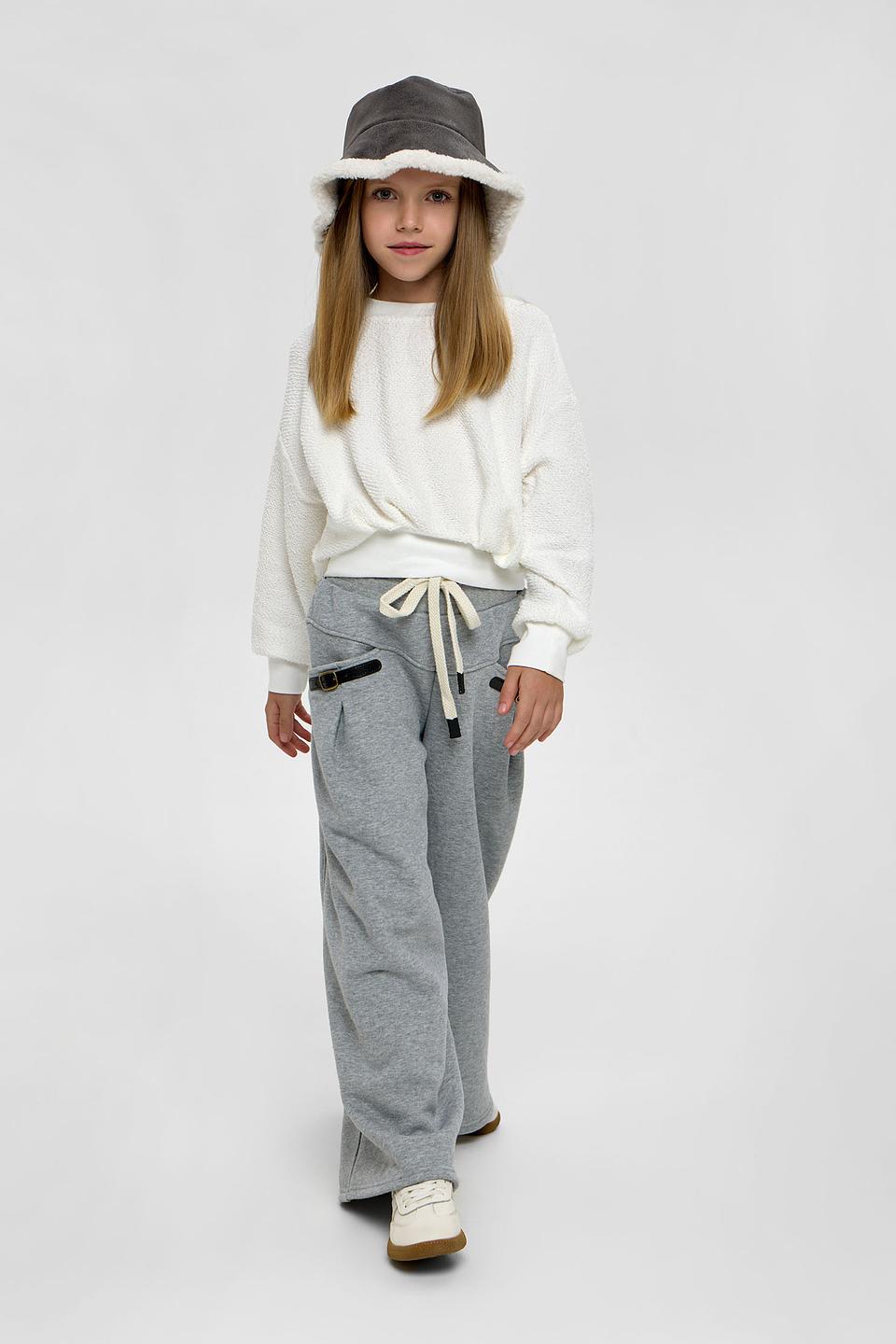 Джемпер Choupette дев. фактурный белый