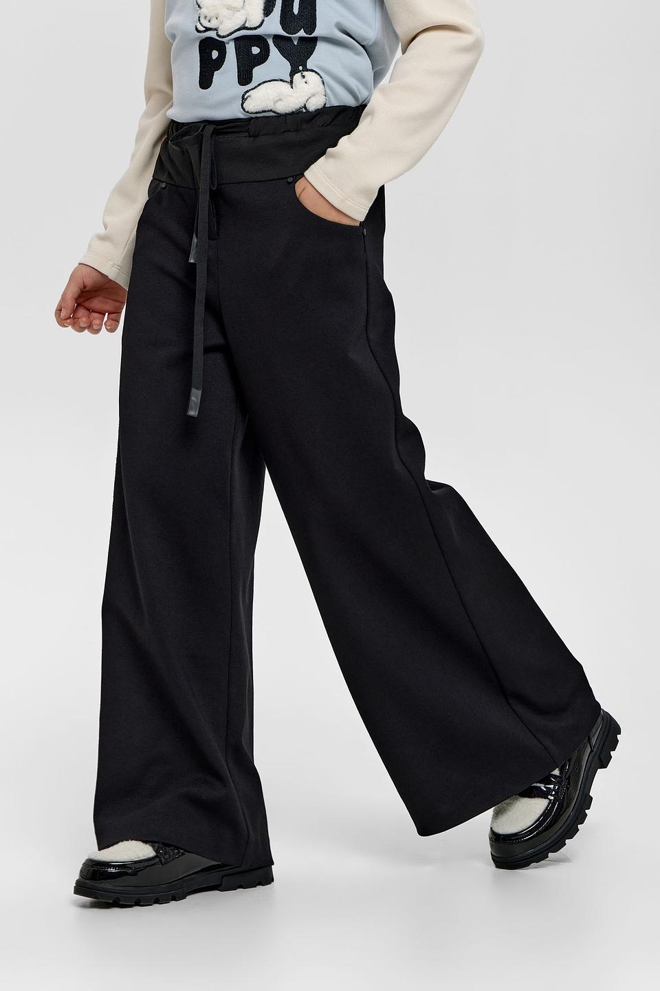 Брюки Choupette дев. широкие черные
