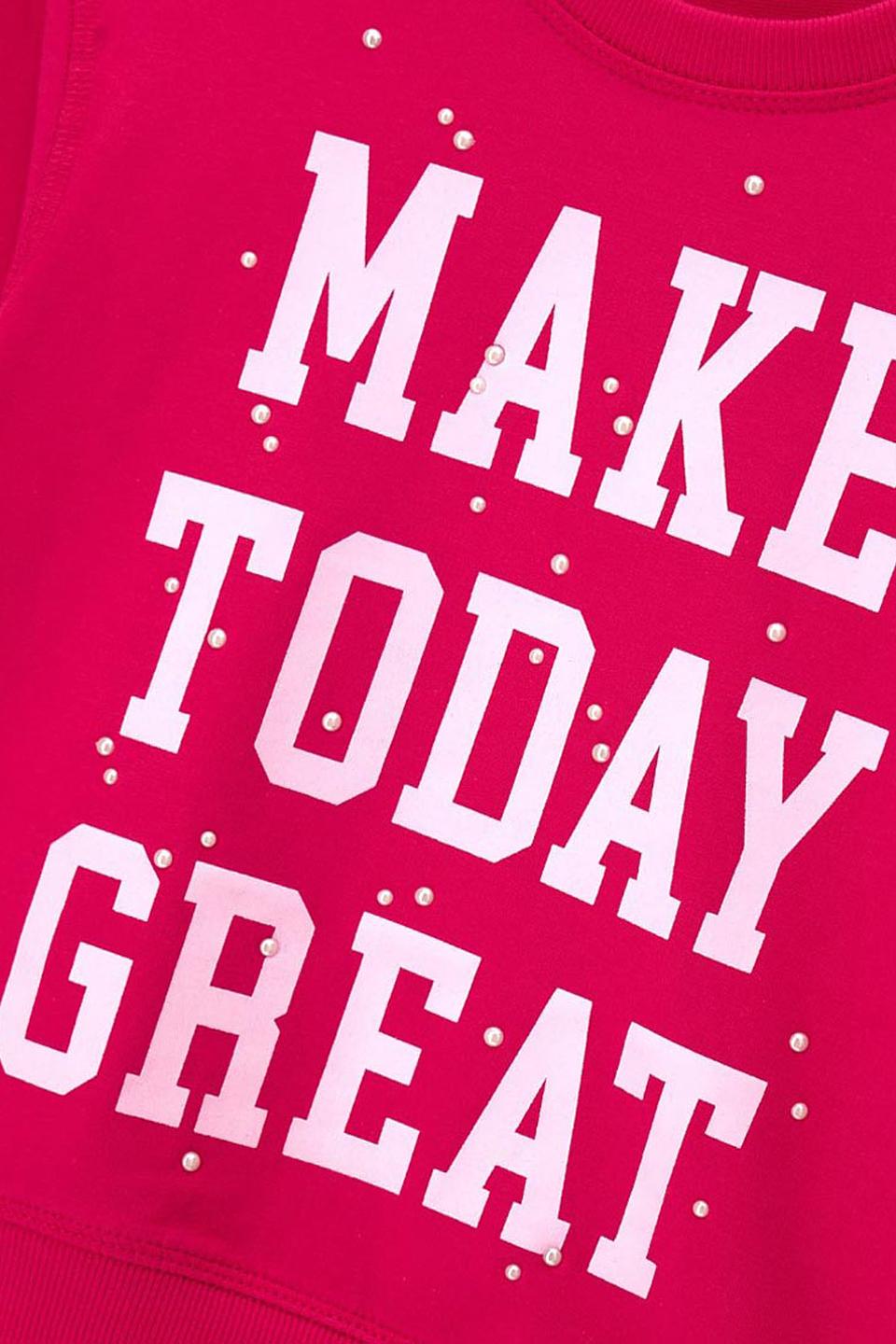 Джемпер Original Marines дев. с принтом малиновый