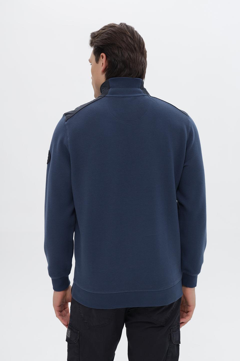 Джемпер Casa Moda с молнией синий