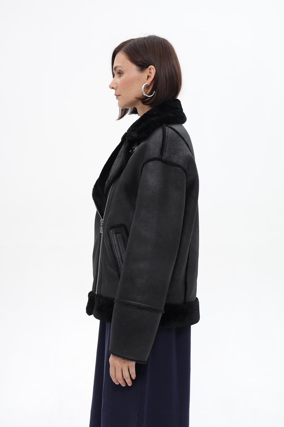 Куртка-дублёнка Electra style чёрная