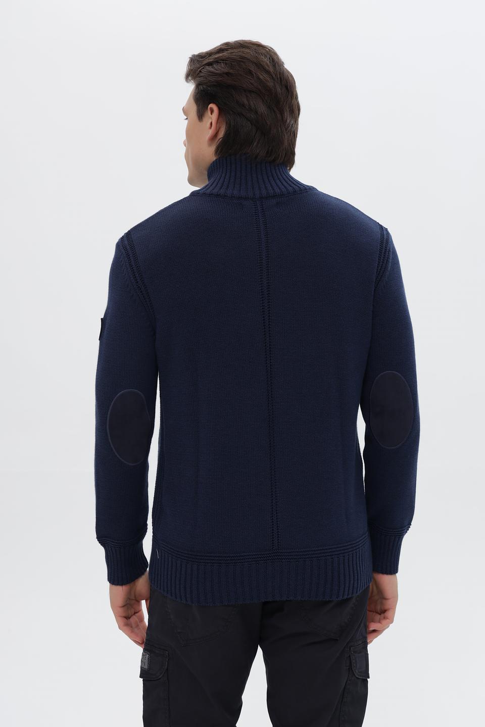 Джемпер Time Zone с молнией синий