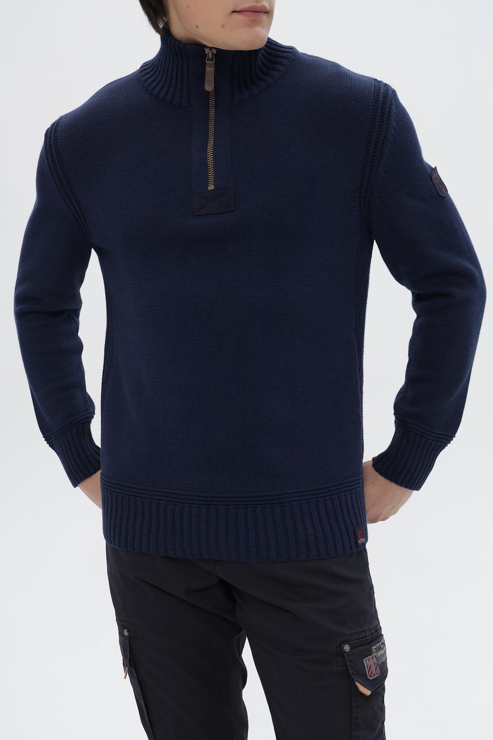 Джемпер Time Zone с молнией синий