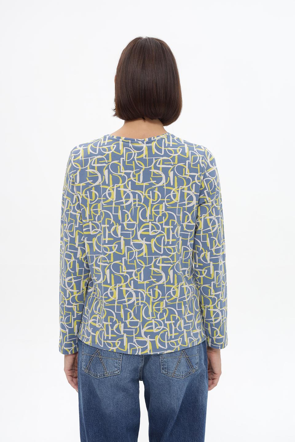 Блуза Lebek с геометричным принтом