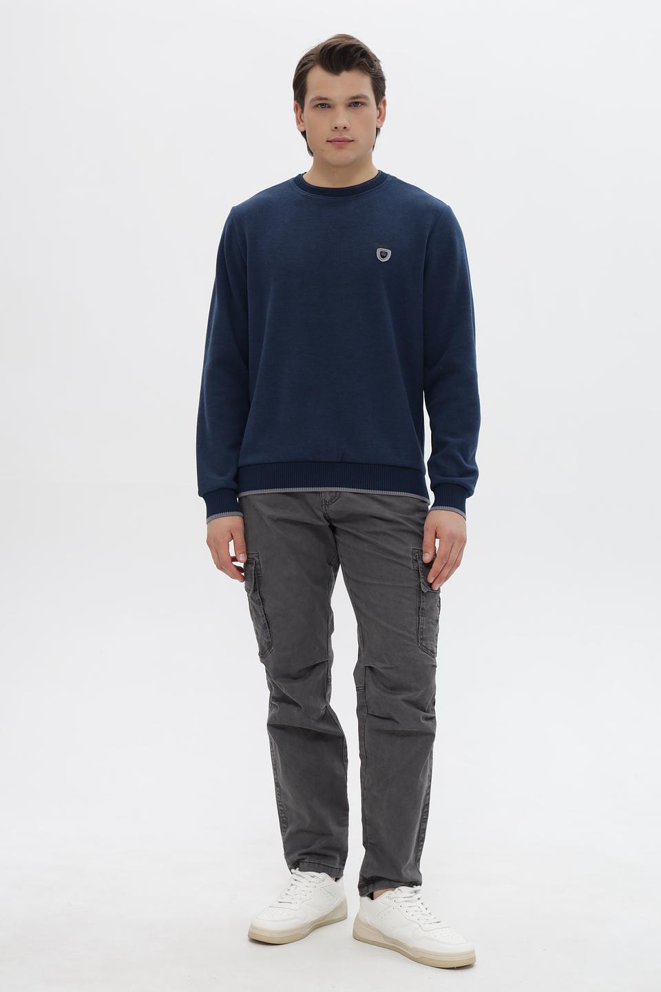 Джемпер Monte Carlo синий с логотипом