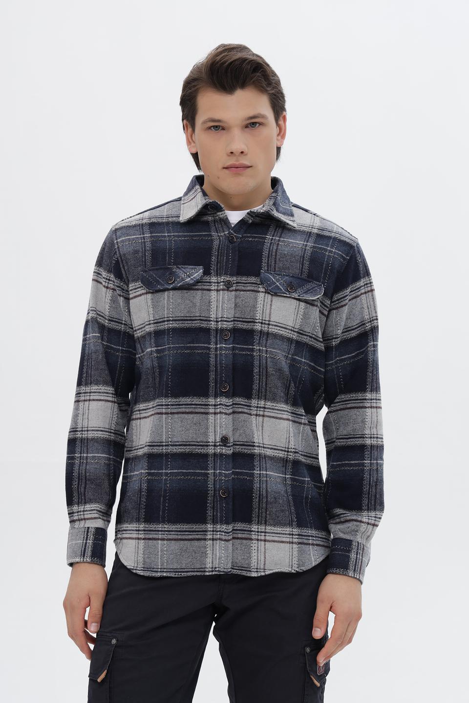 Рубашка-фланель Monte Carlo в клетку