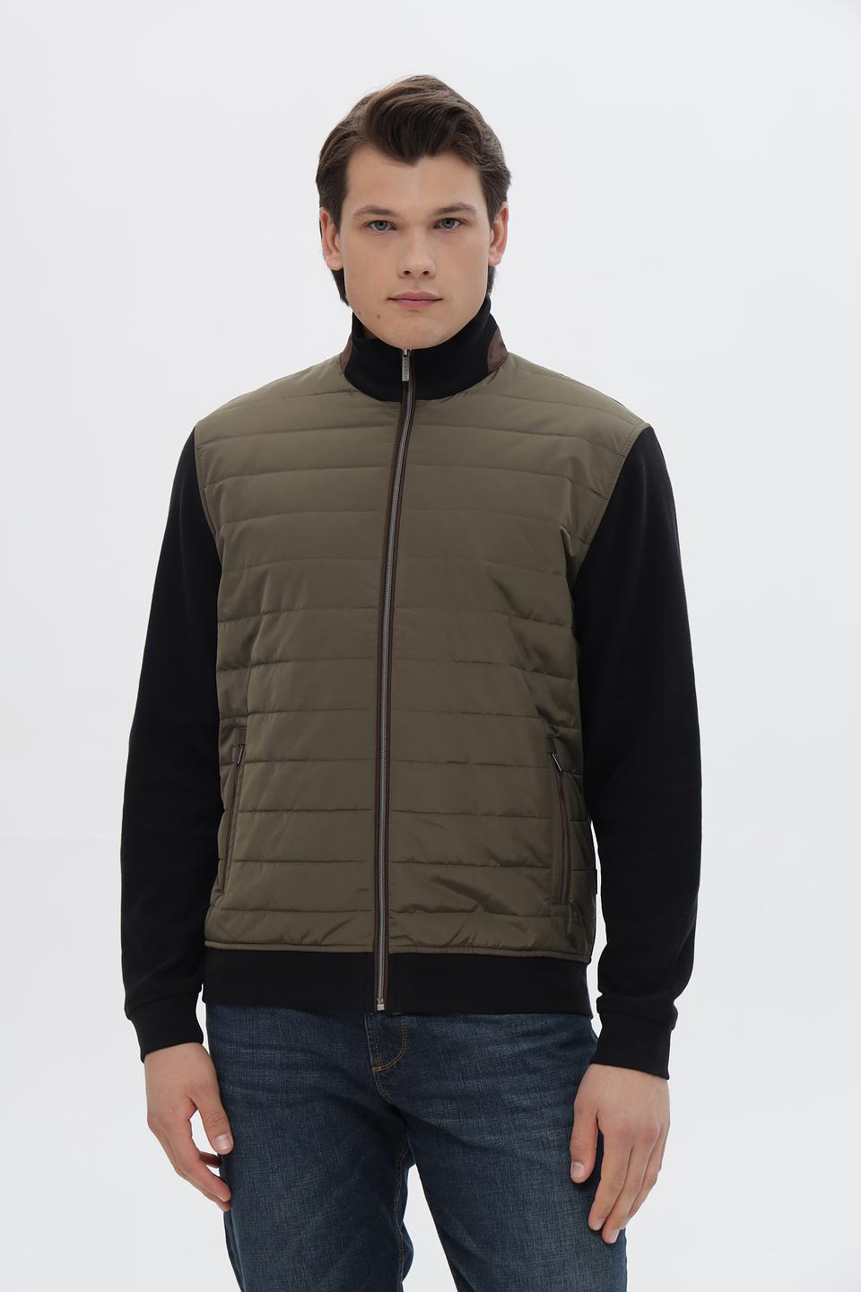 Кардиган Bugatti стеганый хаки