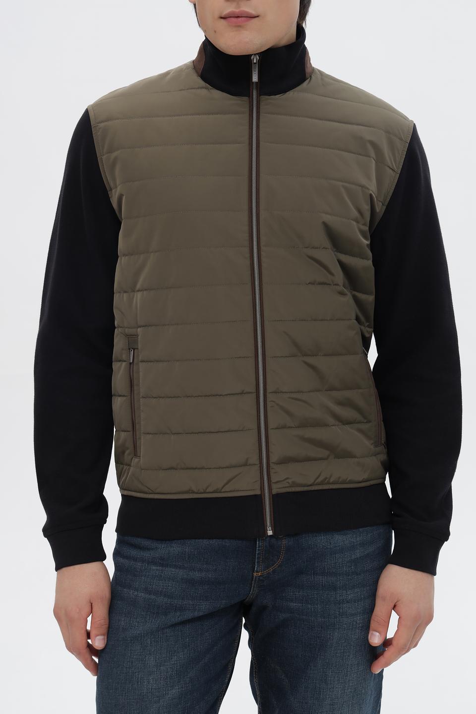 Кардиган Bugatti стеганый хаки