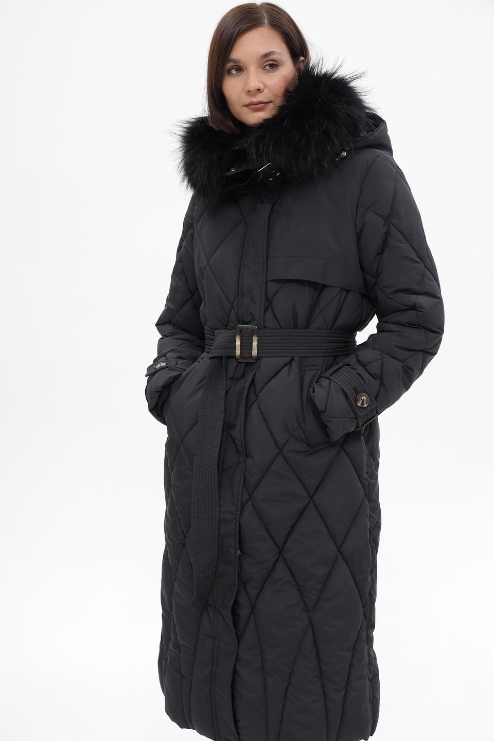 Пальто стеганое Electra style черное